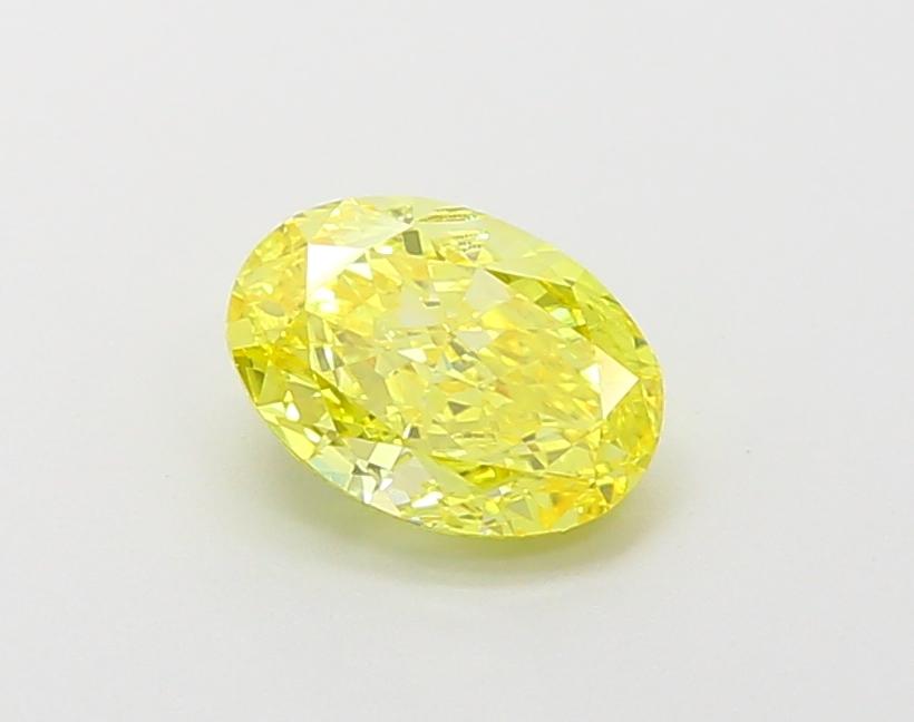 1.19 Ct. Fancy Vivid  Yellow Oval Lab Grown Diamond