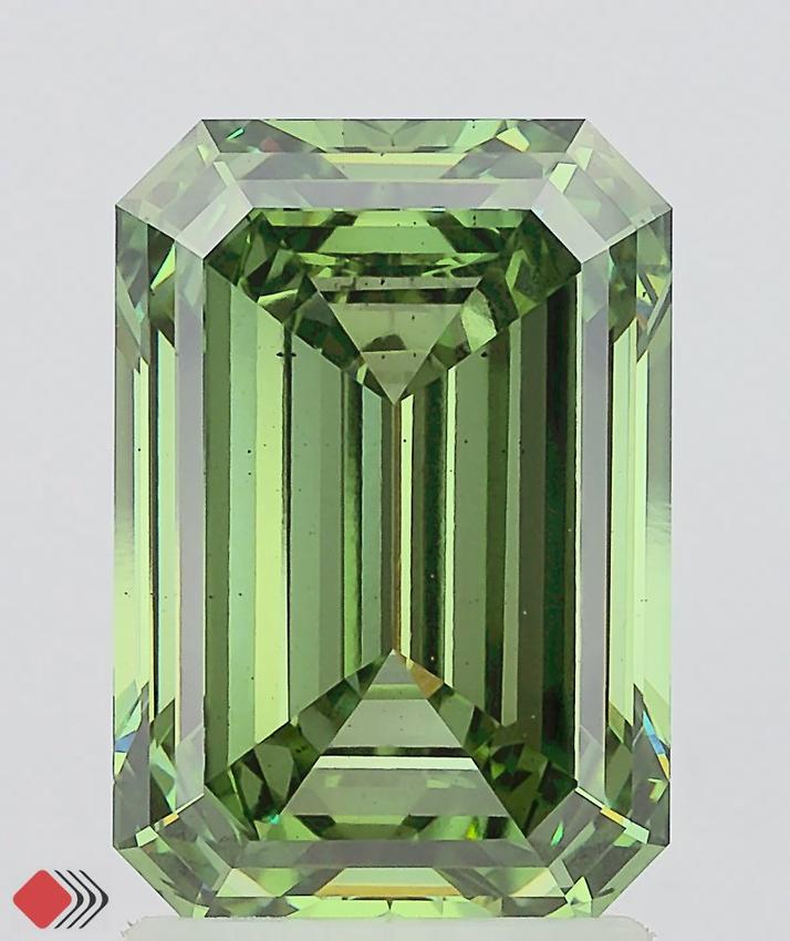 2.80 Ct. Fancy Vivid Green Emerald Lab Grown Diamond