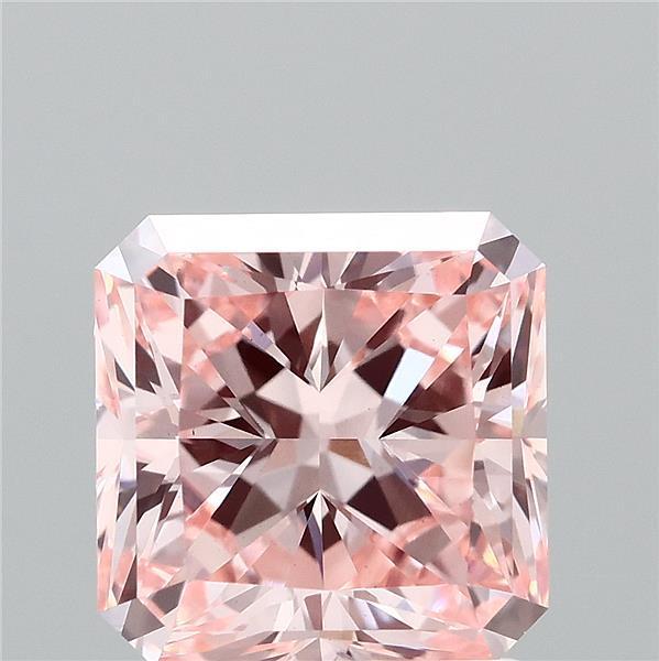 2.09 Ct. Fancy Intense Pink Radiant Lab Grown Diamond