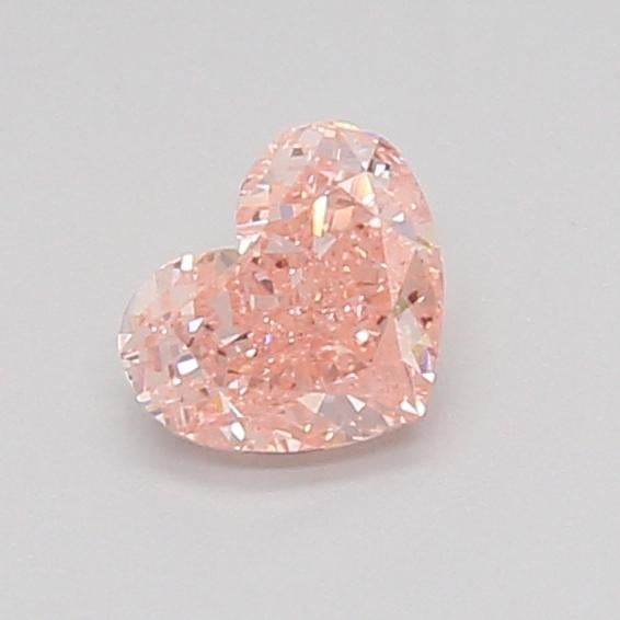 0.56 Ct. Fancy Vivid Pink Heart Lab Grown Diamond