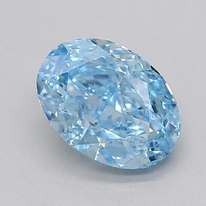 1.00 Ct. Fancy Vivid  Blue Oval Lab Grown Diamond