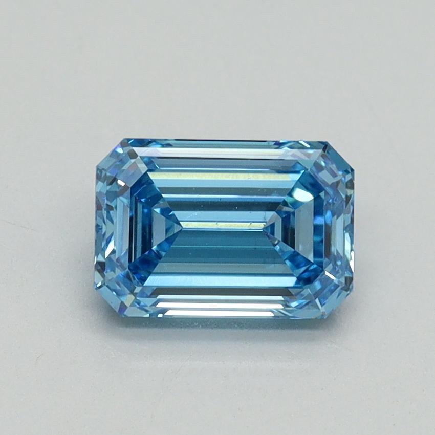 1.03 Ct. Fancy Vivid Blue Emerald Lab Grown Diamond