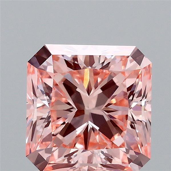 2.08 Ct. Fancy Intense  Pink Radiant Lab Grown Diamond
