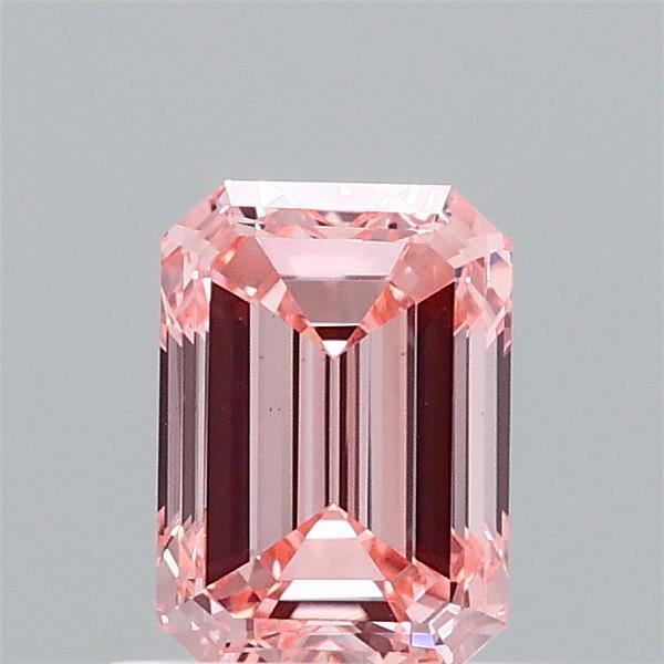 0.92 Ct. Fancy Vivid  Pink Emerald Lab Grown Diamond