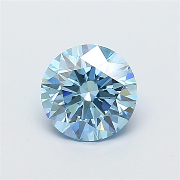 1.04 Ct. Fancy Vivid  Blue Round Lab Grown Diamond