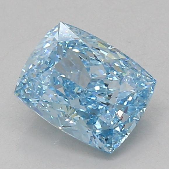 1.57 Ct. Fancy Vivid Blue Cushion Lab Grown Diamond