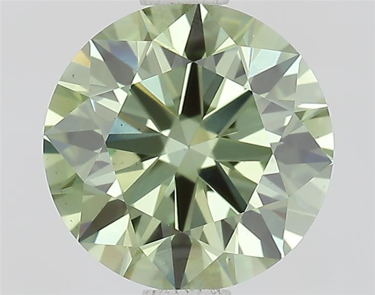 1.31 Ct. Fancy Vivid  Green Round Lab Grown Diamond