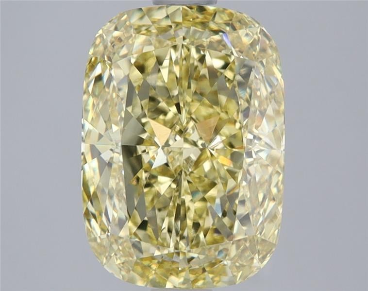 3.59 Ct. Fancy Intense Yellow Cushion Lab Grown Diamond
