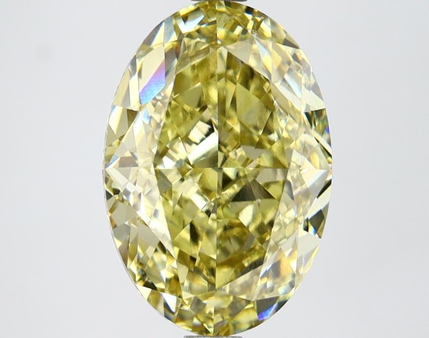 4.05 Ct. Fancy Intense Yellow Oval Lab Grown Diamond