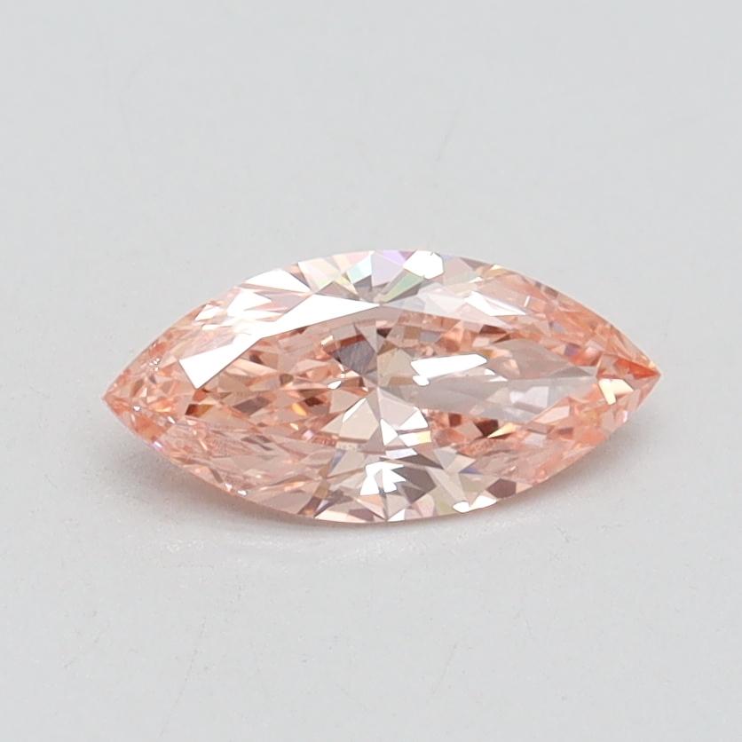 0.5 Ct. Fancy Intense Pink Marquise Lab Grown Diamond