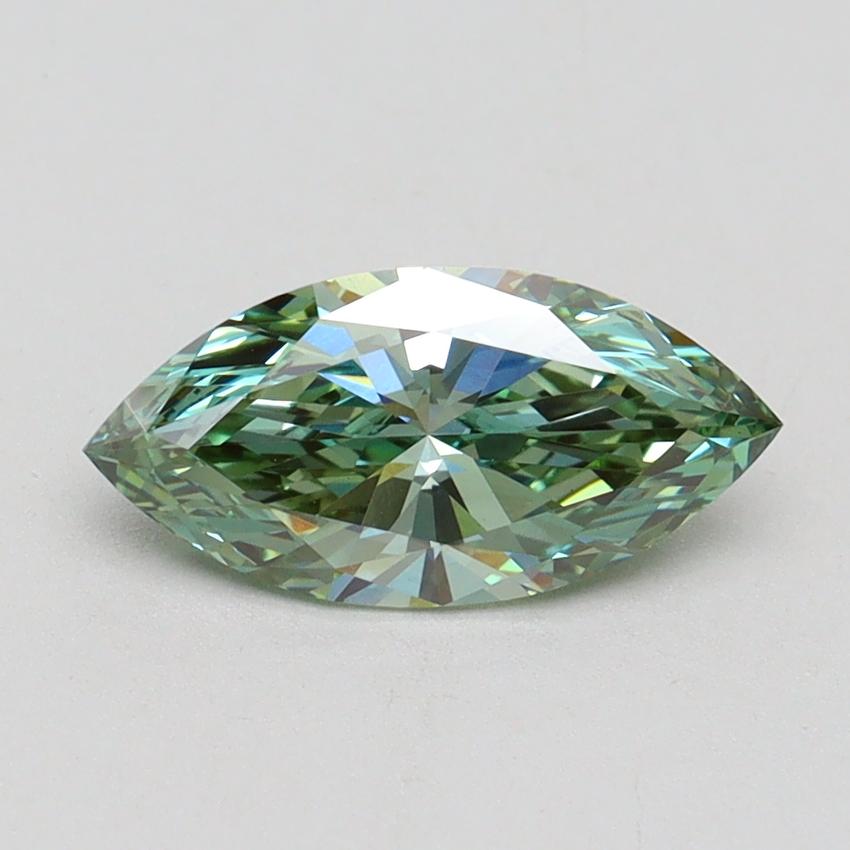 1.00 Ct. Fancy Vivid Green Marquise Lab Grown Diamond