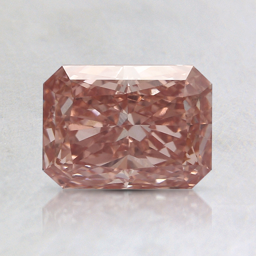 1.67 Ct. Fancy Vivid Pinkish Orange Radiant Lab Grown Diamond