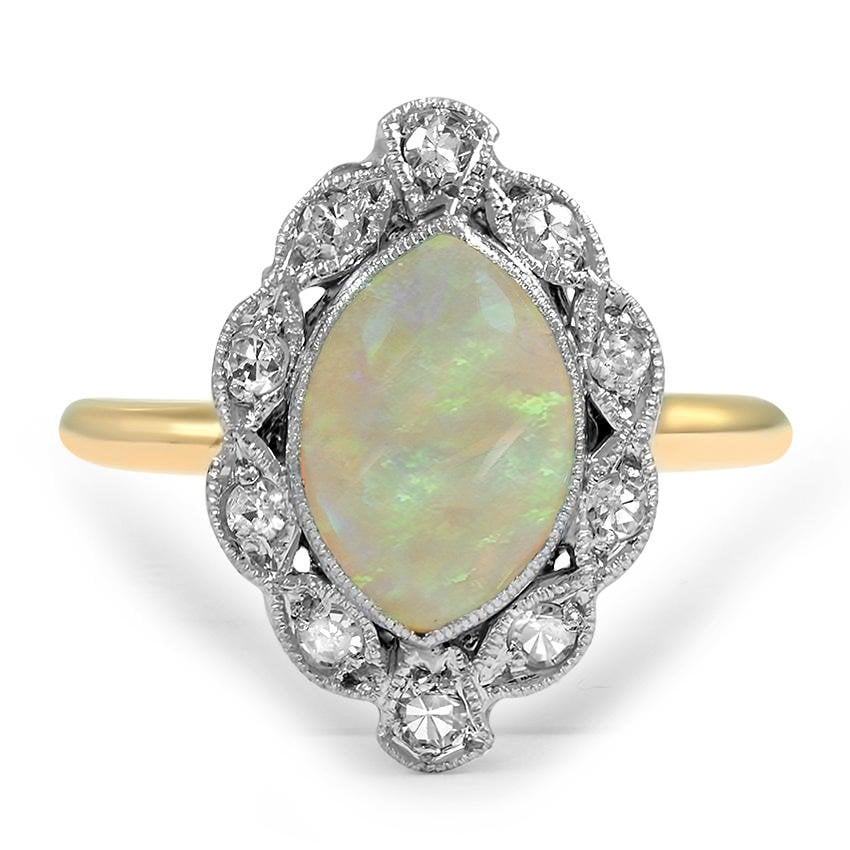 Art Deco Opal Vintage Ring