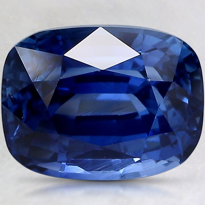 10.6x8.1mm Unheated Blue Cushion Sapphire