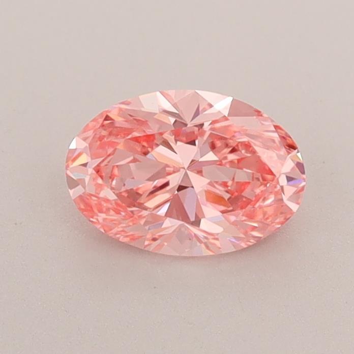 0.57 Ct. Fancy Intense Pink Oval Lab Grown Diamond