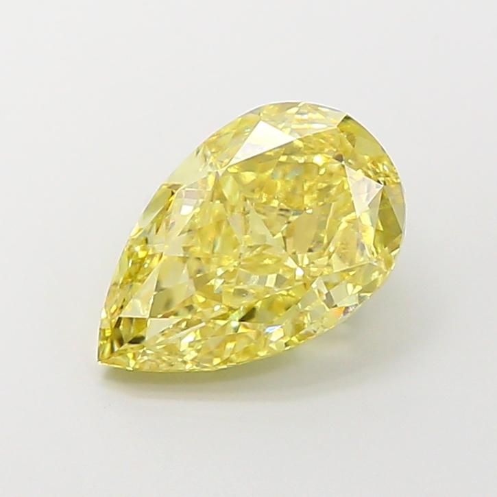 4.01 Ct. Fancy Intense Yellow Pear Lab Grown Diamond