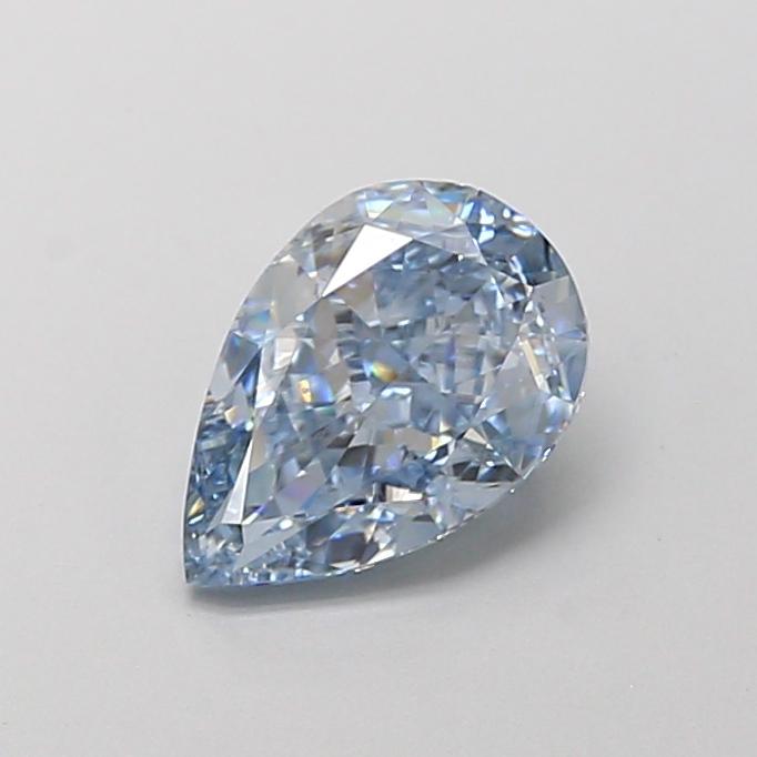 1.64 Ct. Fancy Vivid Blue Pear Lab Grown Diamond
