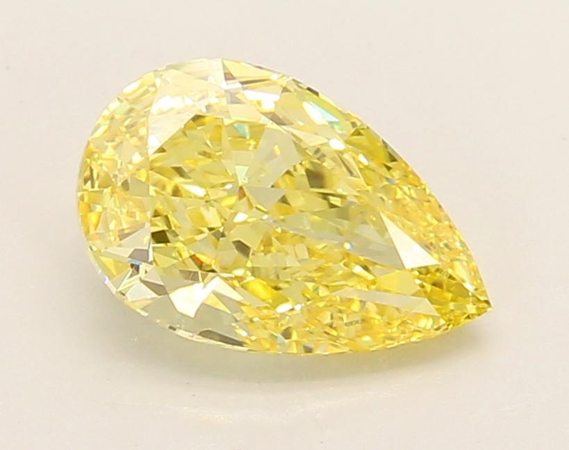 1.77 Ct. Fancy Vivid Yellow Pear Lab Grown Diamond