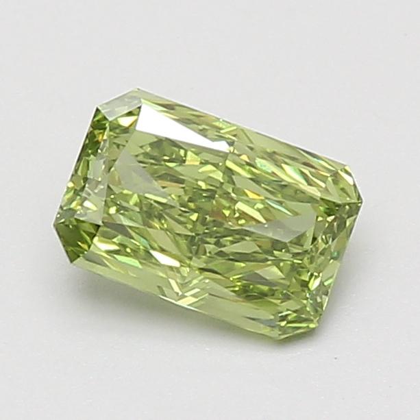 1.00 Ct. Fancy Vivid Green Radiant Lab Grown Diamond