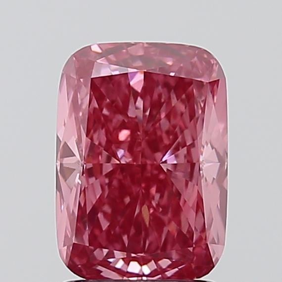 2.01 Ct. Fancy Vivid Pink Cushion Lab Grown Diamond