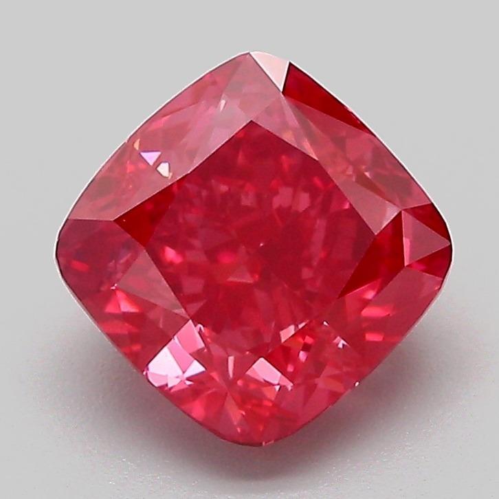2.07 Ct. Fancy Vivid Pink Cushion Lab Grown Diamond