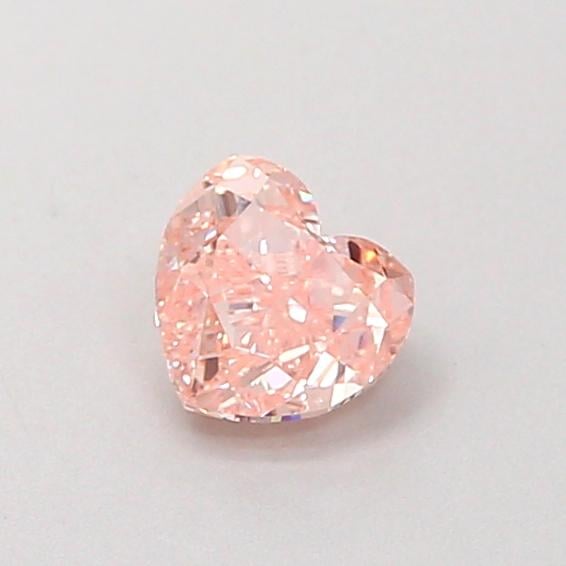 0.42 Ct. Fancy Intense  Pink Heart Lab Grown Diamond