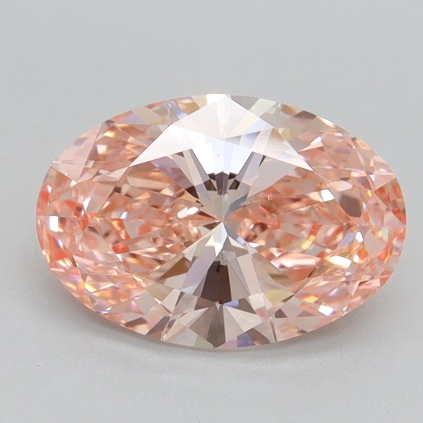 1.80 Ct. Fancy Intense Pink Oval Lab Grown Diamond