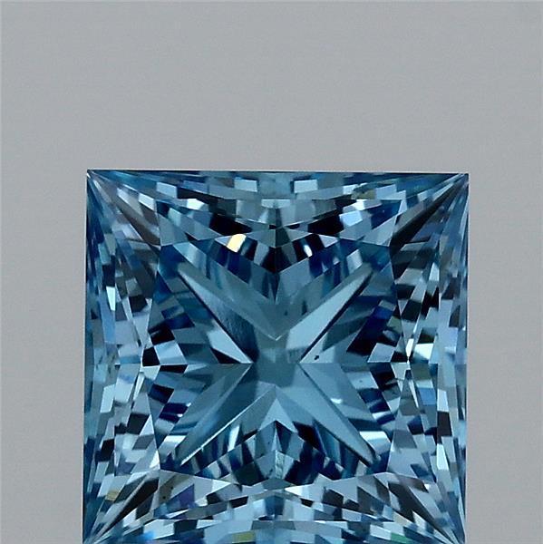 2.06 Ct. Fancy Vivid  Blue Princess Lab Grown Diamond