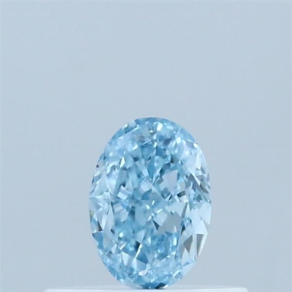 0.35 Ct. Fancy Vivid  Blue Oval Lab Grown Diamond