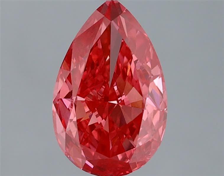 1.86 Ct. Fancy Vivid Pink Pear Lab Grown Diamond