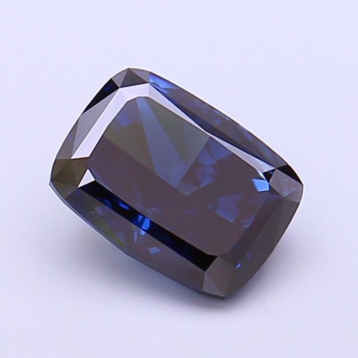 1.77 Ct. Fancy Deep  Blue Cushion Lab Grown Diamond