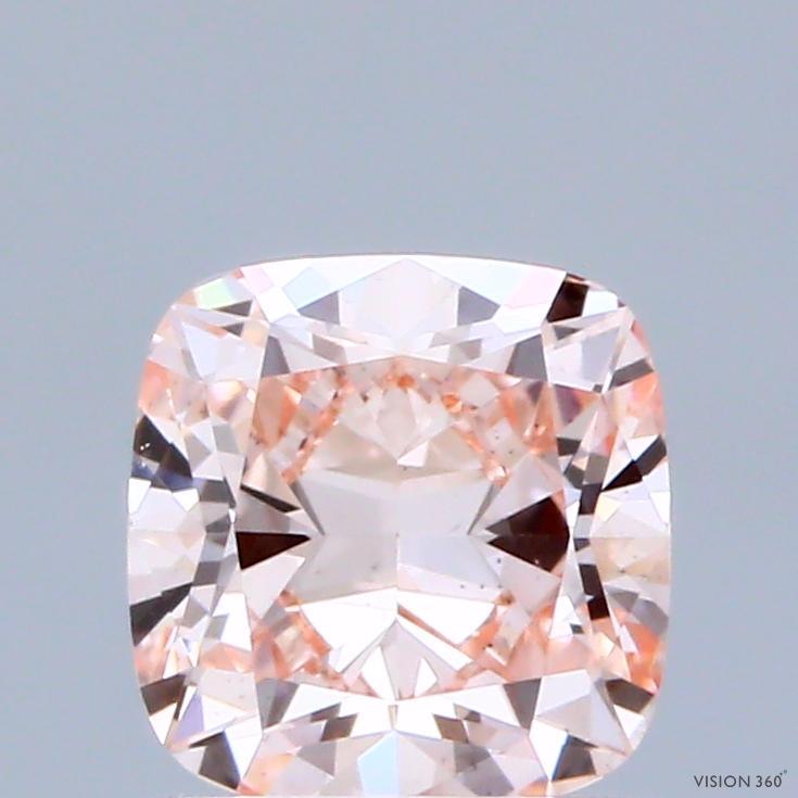 1.07 Ct. Fancy Intense Pink Cushion Lab Grown Diamond