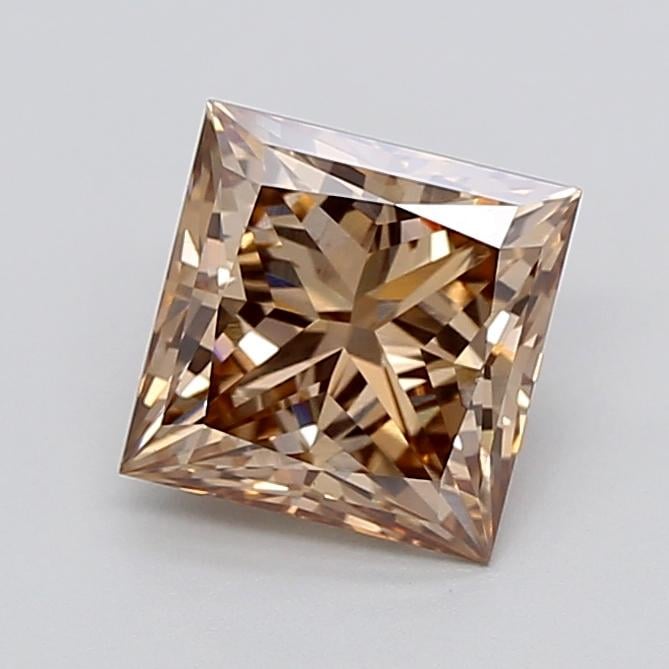 2.02 Ct. Light  Brown Princess Lab Grown Diamond