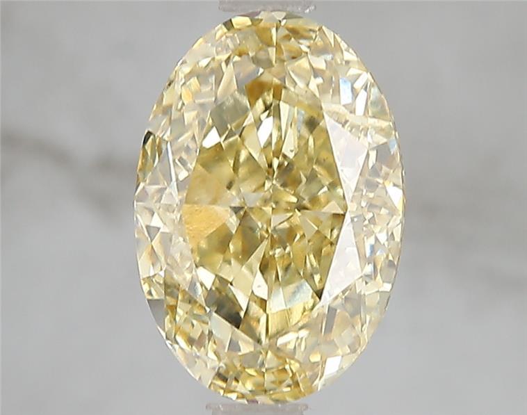 3.01 Ct. Fancy Intense Yellow Oval Lab Grown Diamond