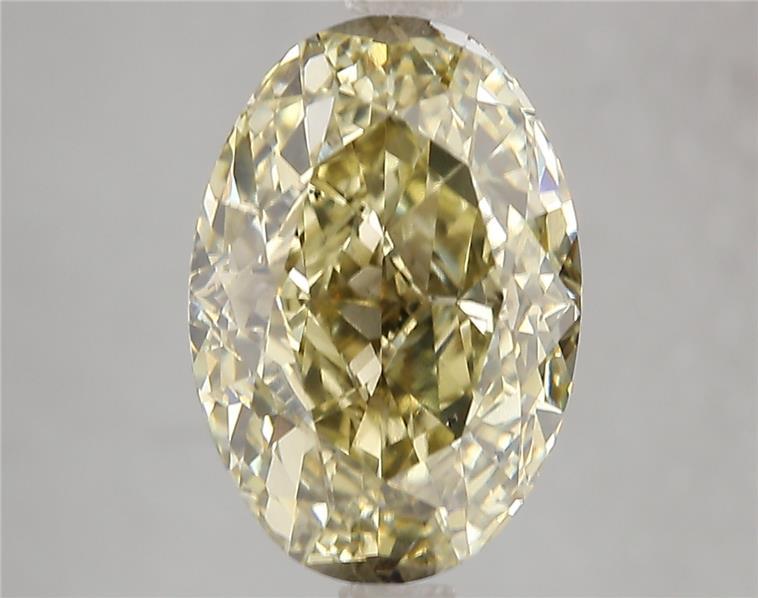 5.02 Ct. Fancy Intense Yellow Oval Lab Grown Diamond