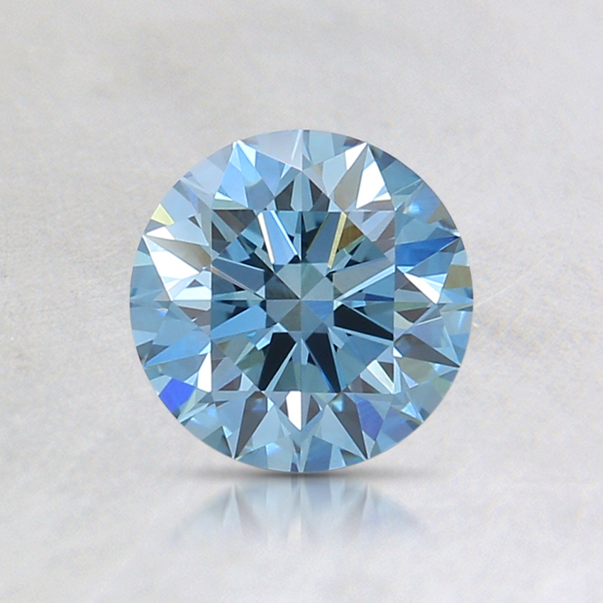 0.76 Ct. Fancy Intense Blue Round Lab Grown Diamond