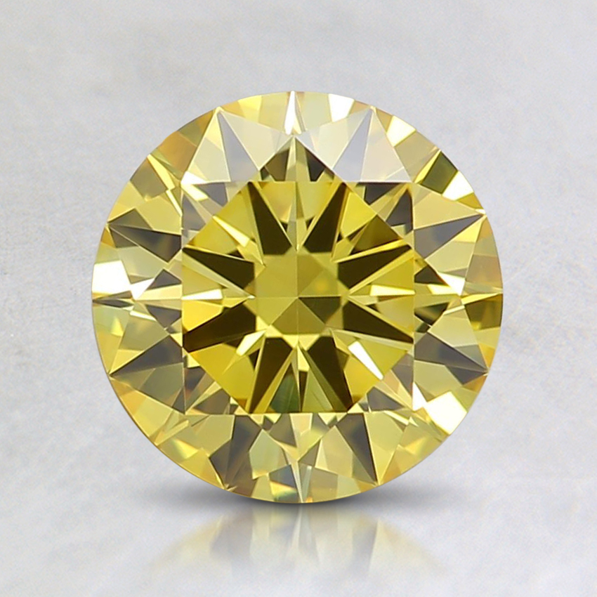 1.24 Ct. Fancy Yellow Round Lab Grown Diamond