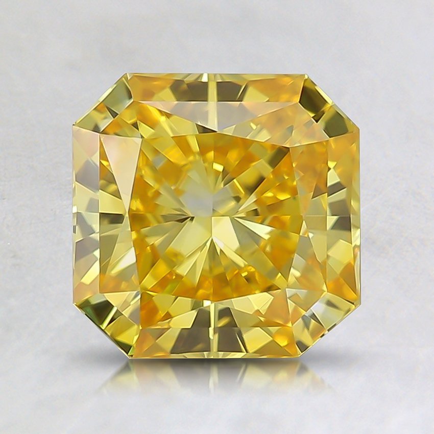 1.57 Ct. Fancy Vivid Orangy Yellow Radiant Lab Grown Diamond