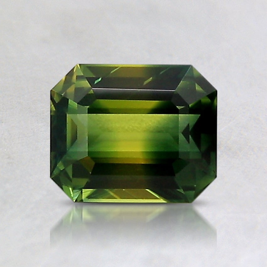 6.4x5.3mm Bi-Color Emerald Australian Sapphire