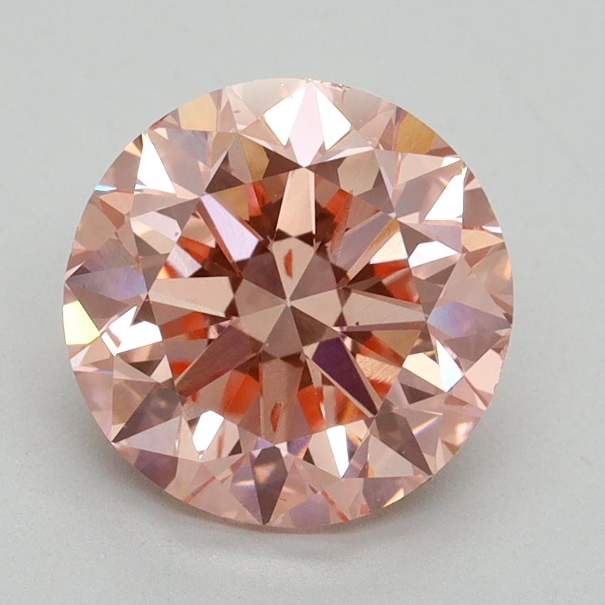 3.00 Ct. Fancy Intense Pink Round Lab Grown Diamond