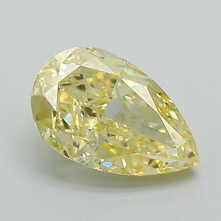 1.28 Ct. Fancy Intense Yellow Pear Lab Grown Diamond