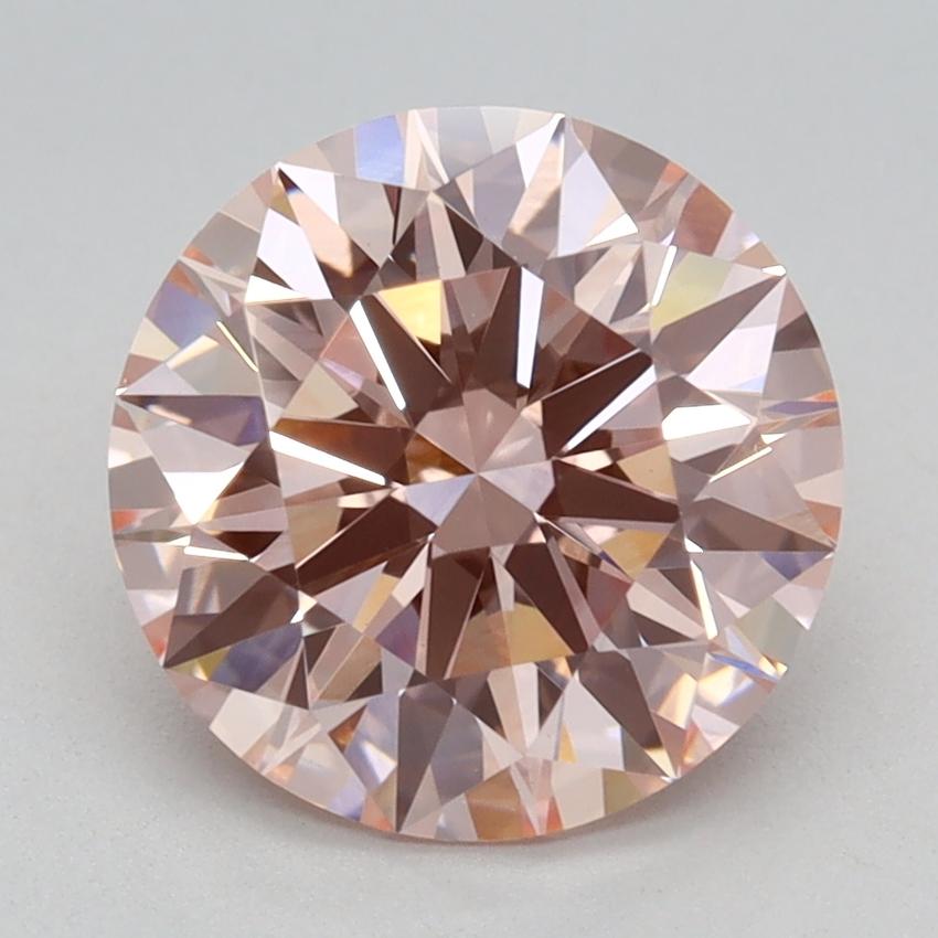 2.07 Ct. Fancy Intense Pink Round Lab Grown Diamond