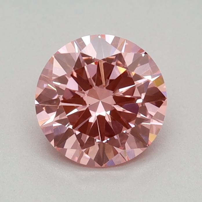 0.41 Ct. Fancy Vivid Pink Round Lab Grown Diamond