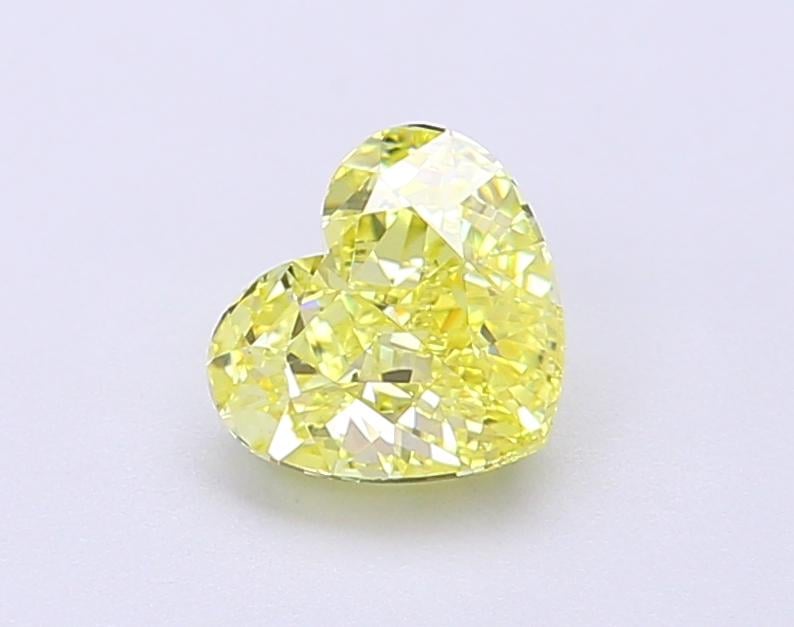 1.0 Ct. Fancy Intense Yellow Heart Lab Grown Diamond