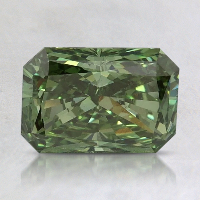 1.55 Ct. Fancy Vivid Green Radiant Lab Grown Diamond