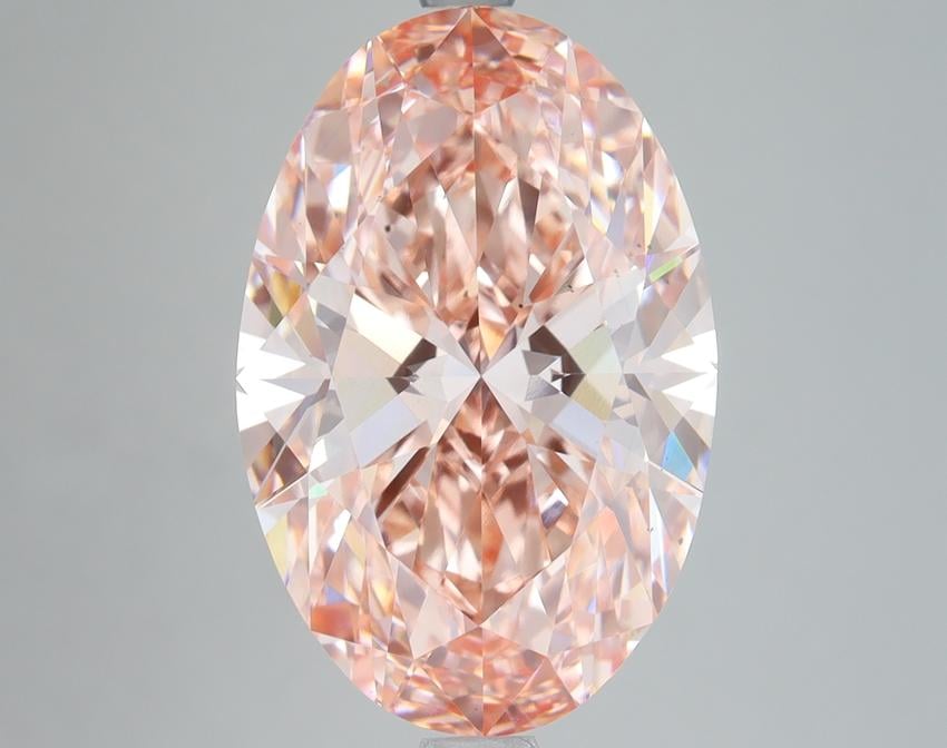 8.02 Ct. Fancy Vivid Pink Oval Lab Grown Diamond