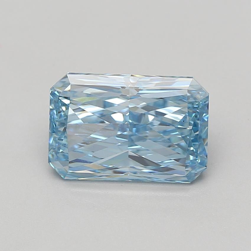 3.94 Ct. Fancy Vivid Blue Radiant Lab Grown Diamond
