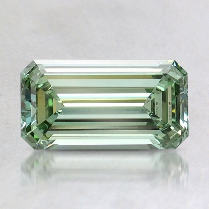 1.00 Ct. Fancy Intense Pacific Green Emerald Lab Grown Diamond