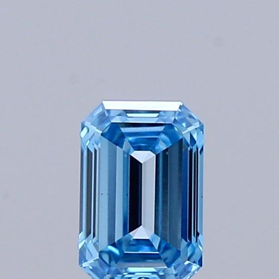 0.32 Ct. Fancy Vivid Blue Emerald Lab Grown Diamond