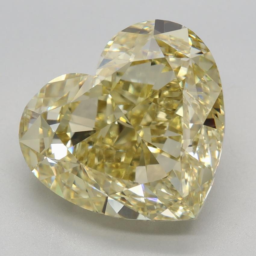 6.54 Ct. Fancy Yellow Heart Lab Grown Diamond